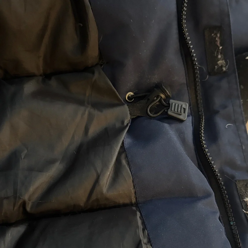 Canada Goose Navy Down Parka with Fur-Trim Hood